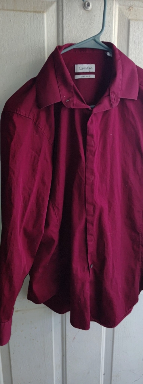 Rich Burgundy Button-Up Shirt